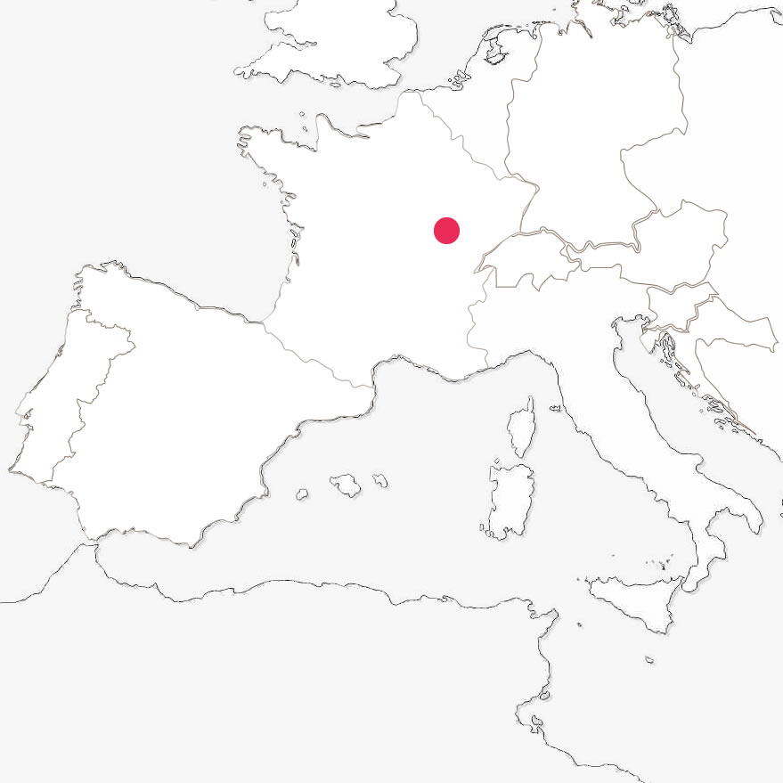 mappa Francia Borgogna