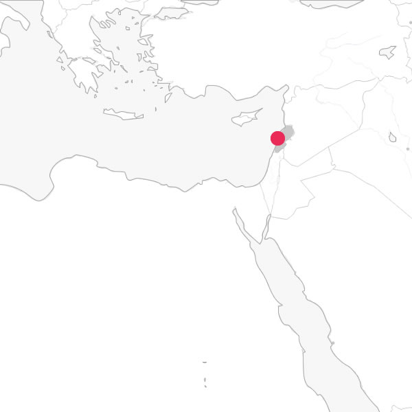mappa Libano